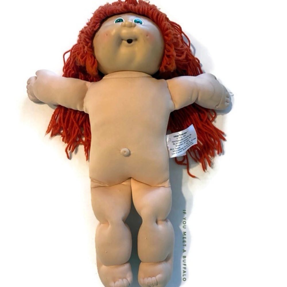 Vintage Xavier Roberts Red Hair Green Eyes Girl Cabbage Patch Doll 1978 1982